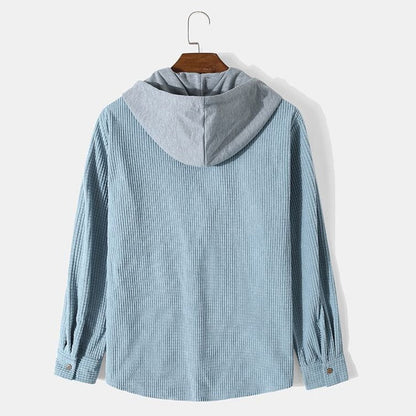 Arius Casual Hooded Corduroy Shirt