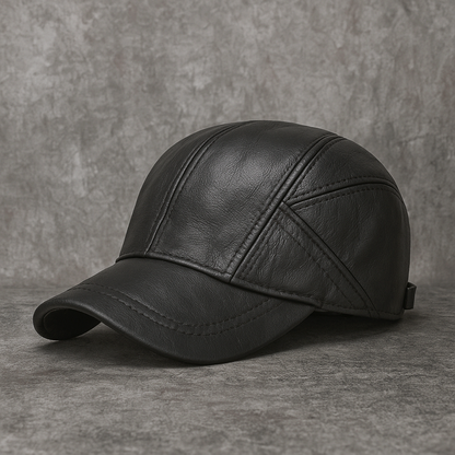 Belfino Vintage Cap | Genuine Leather, Adjustable Fit 1