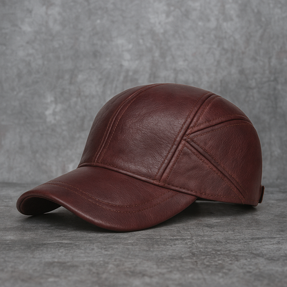 Belfino Vintage Cap | Genuine Leather, Adjustable Fit 2