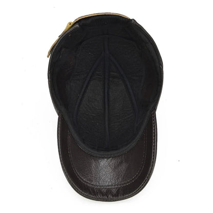 Belfino Vintage Cap | Genuine Leather, Adjustable Fit 6