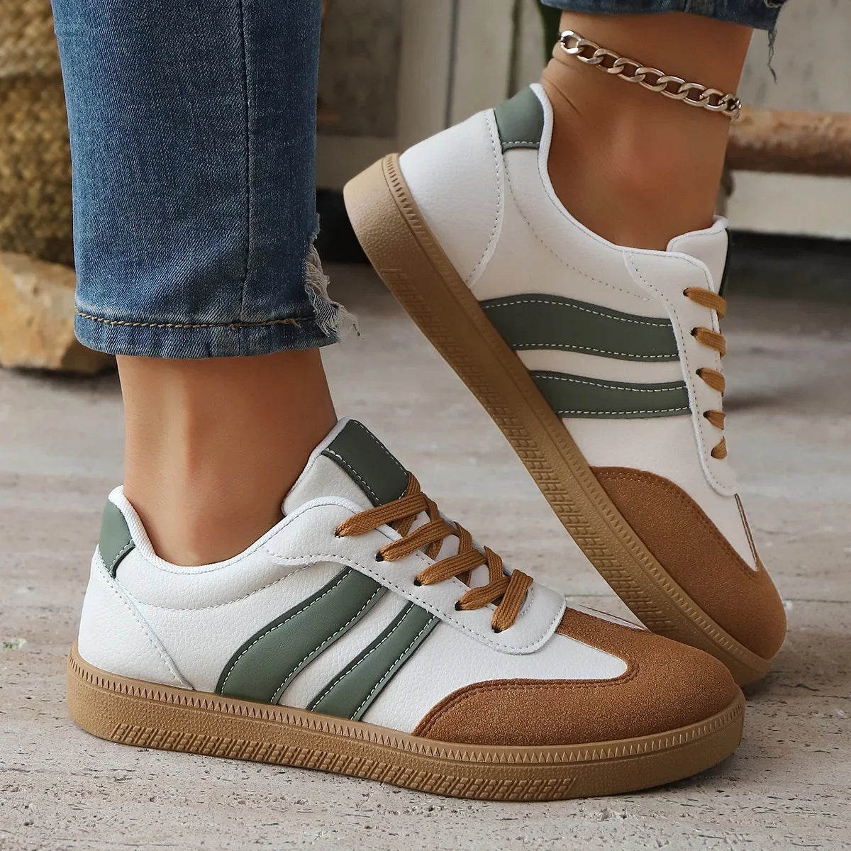 Blaize Retro Sneakers | Genuine Leather, Orthopedic Insole 1