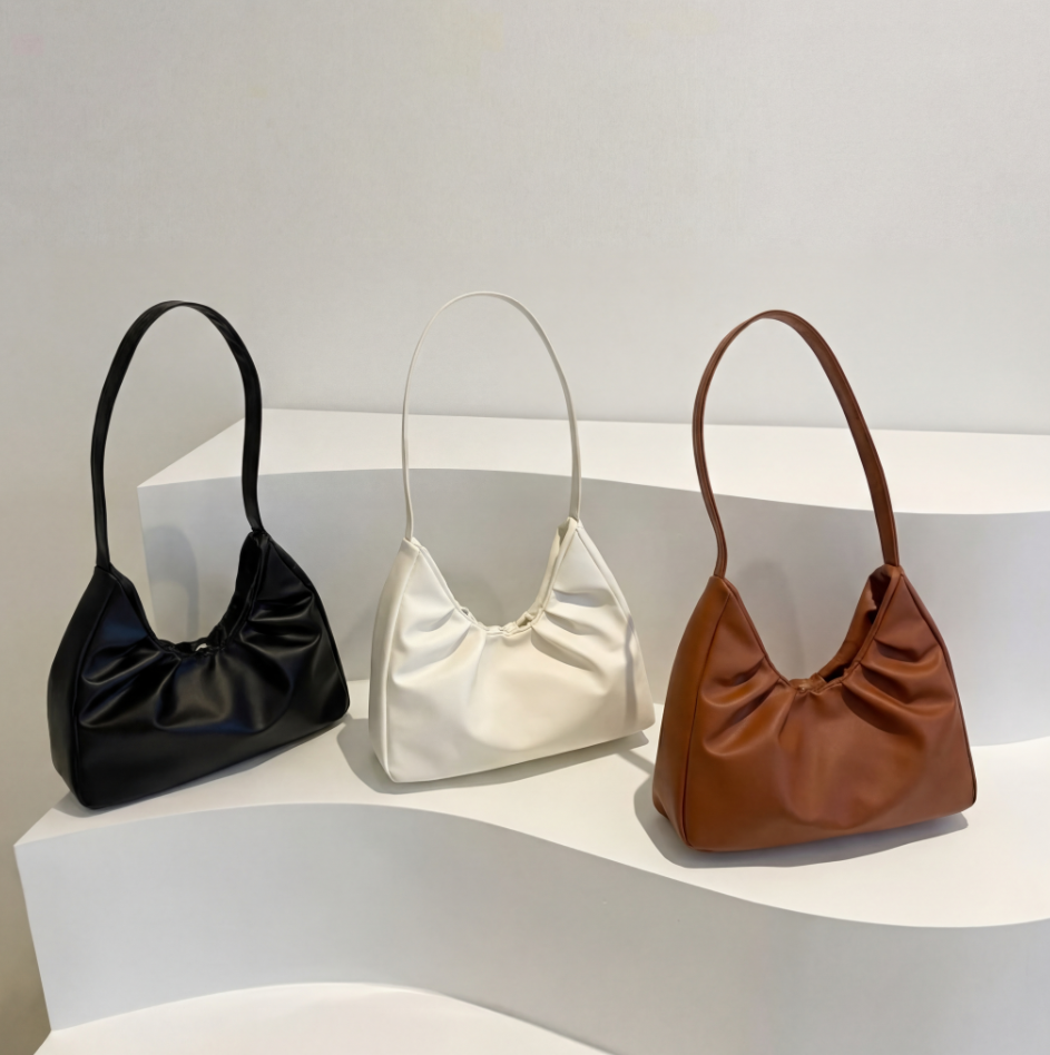 Lara Pleated Underarm Spring Shoulder Bag