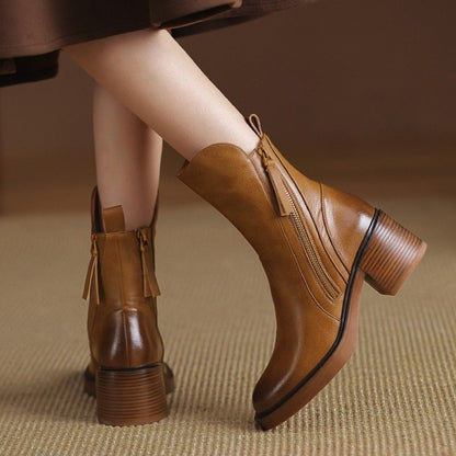 Ella Grace Black Ankle Boots for Women - Stylish Vegan Leather Booties 5