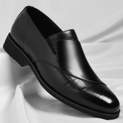 Ethan Brown Loafers for Men - Genuine Leather Slip-On Shoes with High-Gloss Finish 6