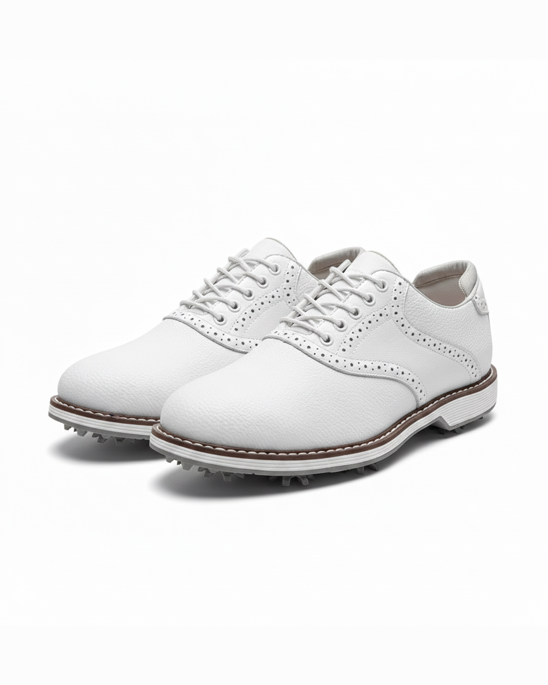 Fay Men's Golf Shoes | Pebbled Leather, Water-Resistant Performance 0