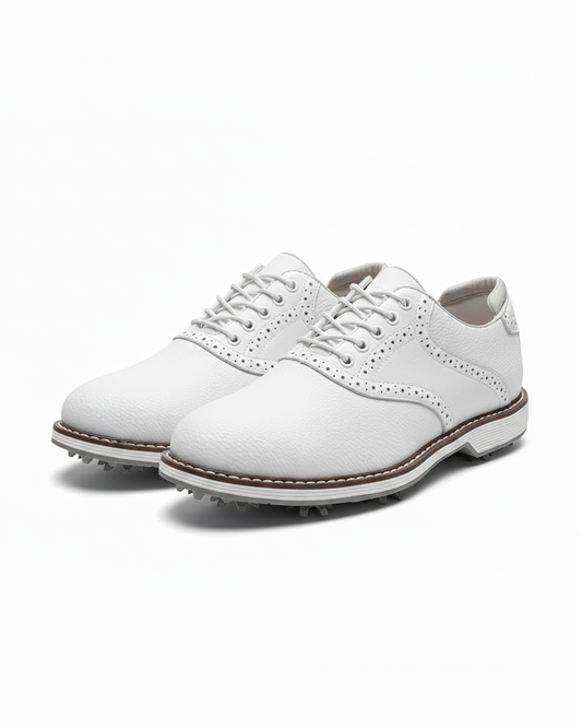 Fay Men's Golf Shoes | Pebbled Leather, Water-Resistant Performance 0