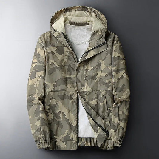 Rover Camo Jacket | Windproof, Lightweight, Adjustable Hood 0