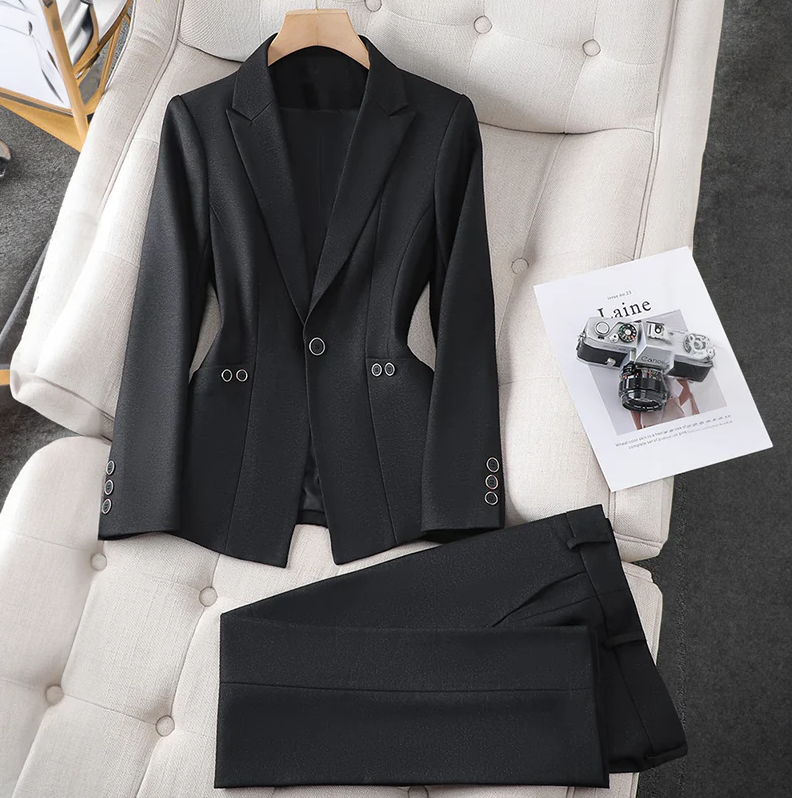 Sophia Mirelle Women's Black Blazer for Women - Tailored Soft-Structure™ Set 7