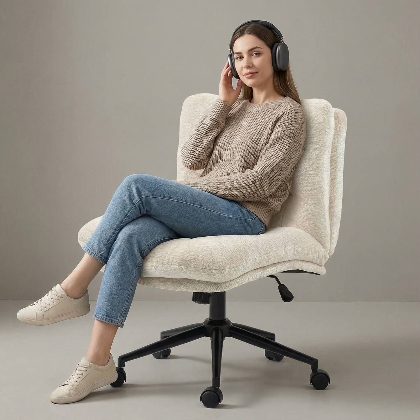 Criss Cross Swivel Chair Office - Valefield